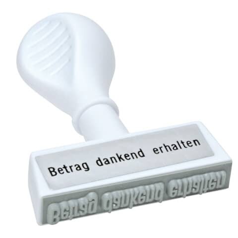 Stempel Betrag dankend erhalten