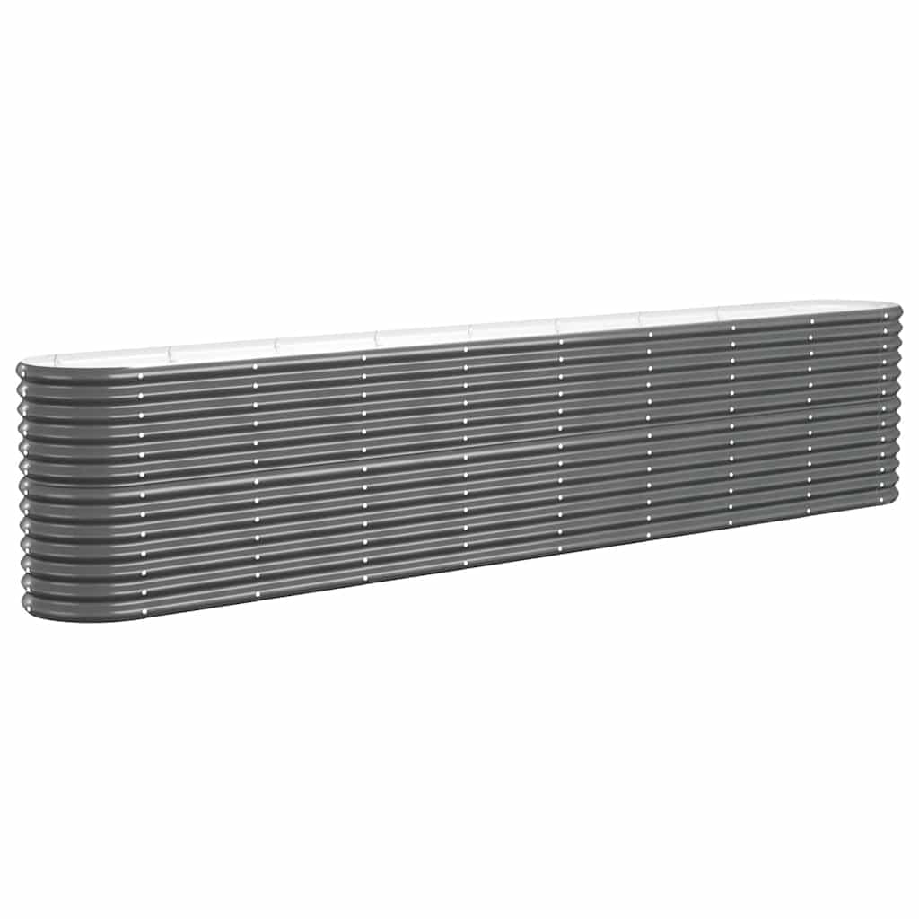vidaXL Hochbeet Verzinkter Stahl 332x40x68 cm Anthrazit