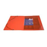 thumbnail of Exacompta 25x Elastomap met 3 kleppen, transparante PP Crystal 5/10e, 24x32cm voor formaat A4, geassorteerde kleuren