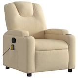 thumbnail of vidaXL Massagesessel Creme Stoff