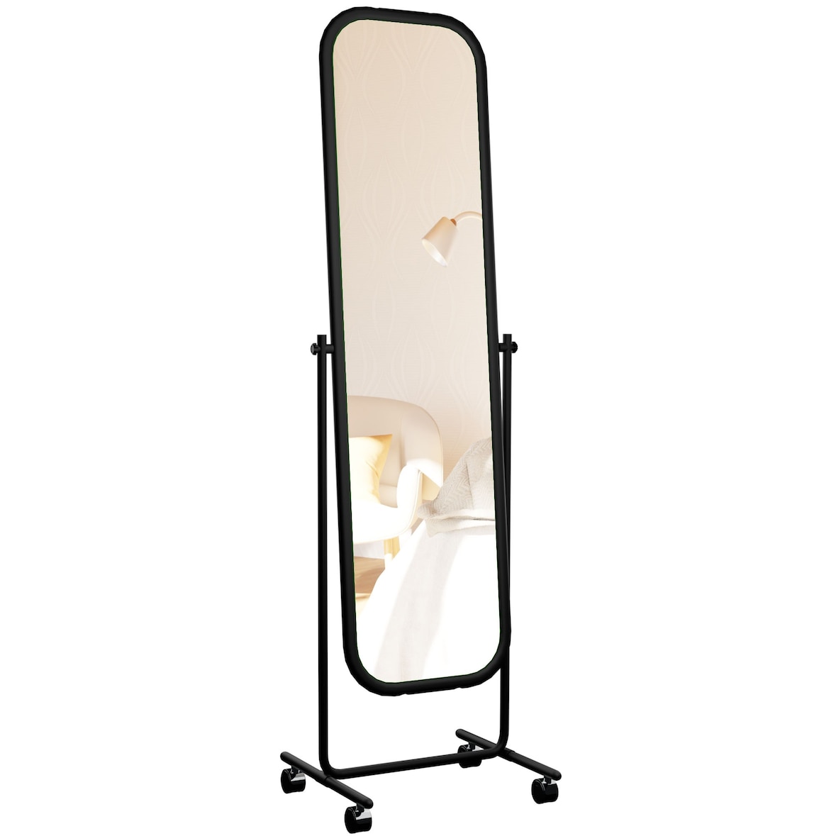 Miroir sur pied Medusa Noir