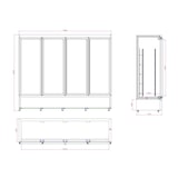 thumbnail of CombiSteel Koelkast | CEB-R | 2000L | Zwart | 0°C/+10°C | Geforceerd | Draaideuren | Wielen (Geremd) | 2500x705x2050(h)mm