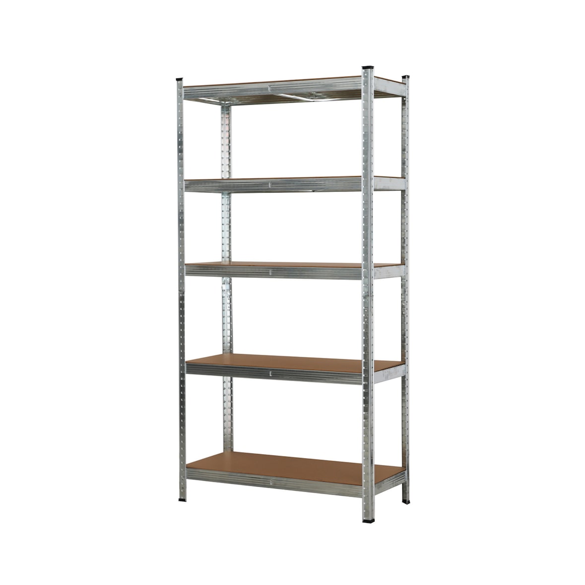 Estantería Metálica Modular 5 Estantes MDF - Carga 875kg (175kg/balda) 180x90x40cm - Sin Tornillos - Reforzada Garaje Almacén Taller