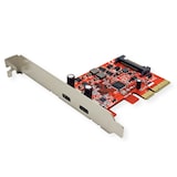 thumbnail of ROLINE PCI-Express-Kaart, USB 3.2 Gen 2, 2x USB-C