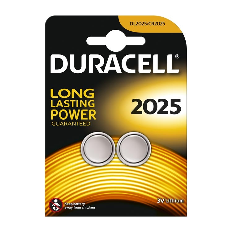 Duracell Lithium Knoopcel Cr2025 3Volt 2 St