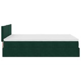 thumbnail of vidaXL Ottoman-Bett mit Matratze & LEDs Dunkelgrün 140x190 cm Samt