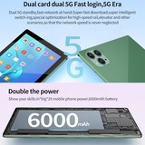 thumbnail of Tablette Tactile 10 Pouces 4G LTE 8GB+128GB Android 12 Octa Core Dual Sim Wifi EU Blanc YONIS