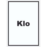 thumbnail of Klo Aufkleber mit Text WC Toilette hochkant A5 (148x210mm)