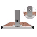 thumbnail of vidaXL Gartendusche mit Bodenelement WPC Edelstahl