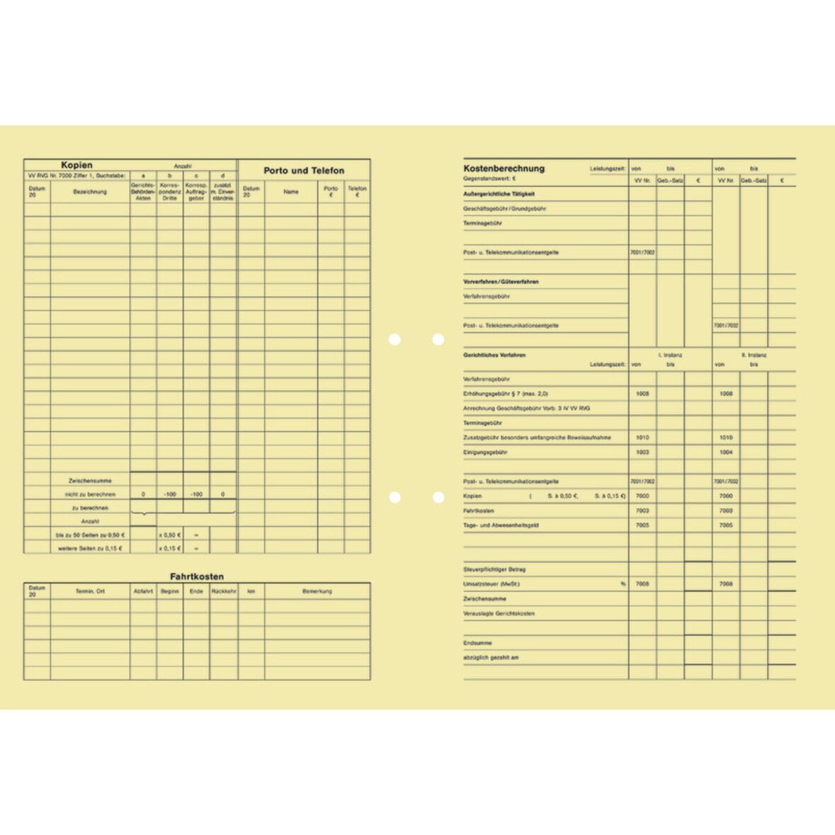 Handakte 7000 FBZD chamois 100 Stück