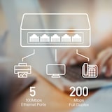 thumbnail of CUDY FS105D 5-Port 10/100 Desktop Switch
