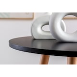 thumbnail of Mesa alta Mijas con tablero redondo Negro/Natural (redondo)