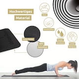 thumbnail of Yogamatte rutschfest MADY [Mit Tragegurt] 6 mm Dicke | Yoga Matte Fitnessmatte Trainingsmatte TPE Gymnastikmatte für Sport , Schwarz