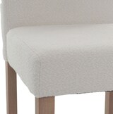 thumbnail of CHEFGASTRO 2er-Set Esszimmerstuhl klassisch und zeitlos HxBxT 90x42x50cm Sitzhöhe 47cm Stoff/Textil Bouclé Holz naturfarbene Beine Creme
