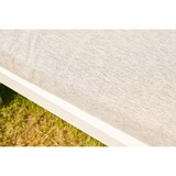 thumbnail of METRO Professional Chaise longue de luxe / Bain de soleil, acier/polyester, 188 x 208 x 215 cm, ivoire/argenté