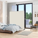 thumbnail of COSTWAY Divisória de 184 x 184 cm com rodízios, tela de 1 peça, divisória dobrável, feita de tecido(bege)