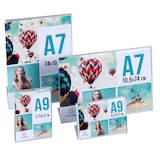 thumbnail of EXACOMPTA Segnaposto da tavolo per formato A9 orizzontale, cod. 89058QD in PMMA (acrilico) trasparente, resistente ai raggi UV. Confezione da 20 pz.