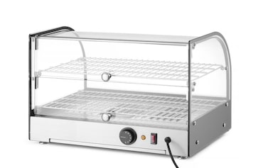 Opzet warmhoudvitrine tweelaags, HENDI, twee niveaus, 230V/400W, 554x376x(H)432mm