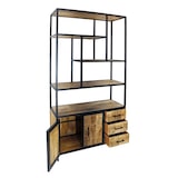 thumbnail of Standregal Bücherregal Regal 98x190x36cm Liverpool Metall-Gestell
