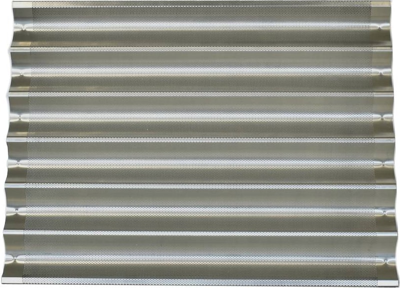 Teglia Microforata Per Baguettes Agnelli - In Alluminio, Misura Gastronorm 1/1 (53x32.5x6 Cm) - Per Forno