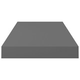 thumbnail of vidaXL Schweberegal Hochglanz-Grau 50x23x3,8 cm MDF