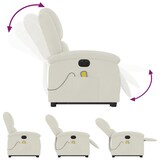 thumbnail of vidaXL Massagesessel mit Aufstehhilfe Elektrisch Creme Samt