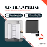 thumbnail of homeX Gefrierschrank No Frost, Tiefkühlschrank groß - 204 Liter, 4-Sterne Gefrieren, Super-Frost-Funktion, FSN2041E-S