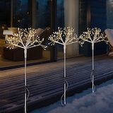 thumbnail of LED Gartenstecker Feuerwerk Firework mit Fernb Leuchtstäbe 3er Set weiß