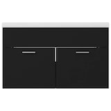 thumbnail of Helloshop26 - Spülenunterschrank mit integriertem Becken 80 x 38,5 x 46 cm schwarze Spanplatte 02_0006516