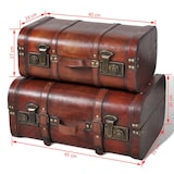 thumbnail of vidaXL Dekokoffer aus Holz 2 Stk. Retro-Stil Braun