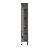 thumbnail of Bagno Hochschrank Bad 1 Tür 2 Fächer hellgrau, cremefarben.