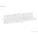 thumbnail of Wandablage Regal Ablage aus Buche Länge wählbar V-90.84-54
