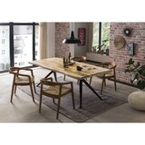 thumbnail of SIT Möbel Mango houten eettafel, frame in antiek zwart | B 240 x D 100 x H 75 cm | natuur | 15284-11 | Serie TISCHE & BÄNKE