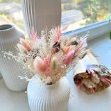 thumbnail of LAYBA Trockenblumenstrauß Zartes Pink & Weiß - Blumen-Bouquet mit Baby's Breath, Lagurus & Ruscus | Boho-Deko, Hochzeit & Geschenkidee