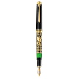 thumbnail of Pelikan Toledo 900, Schwarz, Gold, Grün, Integriertes Befüllsystem, Harz, Gold/Rhodium, Fettdruck, Beidhändig