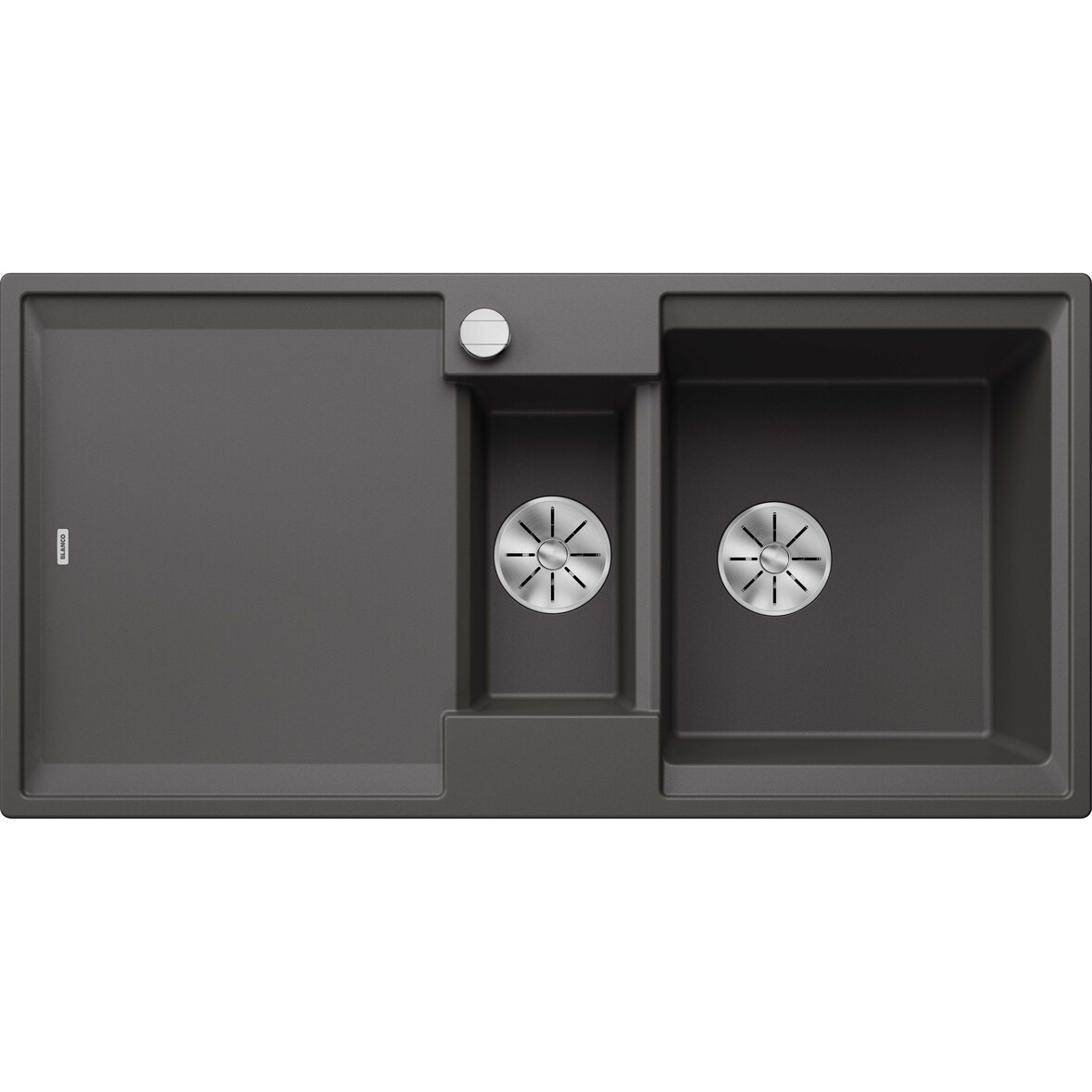 BLANCO ADIRA 6 S Einbauspüle SILGRANIT felsgrau ab 60 cm Excenter