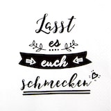 thumbnail of Home Fashion, Schmecken lassen, Lunch-Servietten aufgefaltetes Maß 33 cm x 33 cm, im Viertelfalz, 20 Stück pro Pack