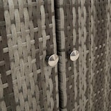thumbnail of vidaXL Badschrank mit Speicher mit Tür Grau 100 x 36 x 102 cm Rattan