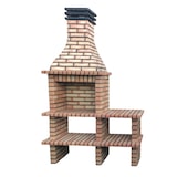 thumbnail of BARBECUE BRICK - Barbecue avec 2 bancs, en brique et ciment réfractaire - 150x57x245cm
