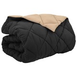 thumbnail of vidaXL Winterbettdecke Schwarz und Taupe 220 x 240 cm Mikrofaser