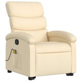 thumbnail of vidaXL Massagesessel mit Aufstehhilfe Creme Stoff