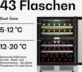 thumbnail of Klarstein VeroSteel Unterbau-Weinkühlschrank | 2 Kühlzonen | 129 Liter | 43 Flaschen | 60 cm Silber