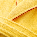 thumbnail of Benetton - Albornoz L/XL 100% Algodón 380GSM en color Amarillo y Detalles en Rojo - Fruits Be