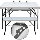 thumbnail of Bierzeltgarnitur für 4 Personen - 112 x 61 cm Bierbank Set - Tisch mit 2 Bänken