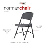 thumbnail of ZOWN Set 4 Sillas Plegables Eventos Norman Polipropileno
