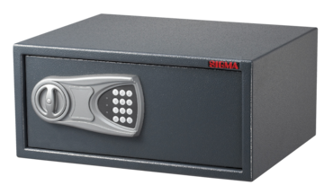 SIGMA Cassaforte KSF4335, 20x43x35 cm, chiusura elettronica, 11 kg, grigio