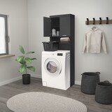 thumbnail of ECD Germany Waschmaschinenschrank 187,5x63 cm Dunkelgrau Hochschrank Badregal Überbau Waschmaschine Trockner