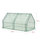 thumbnail of Helloshop26 - Châssis de jardin nissewaard à 2 fenêtres en acier et polyéthylène 180 x 90 x 90 cm vert 03_0008269