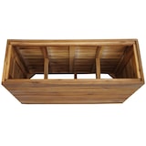 thumbnail of Pflanzkasten HWC-L21, Pflanzkübel Blumentopf Hochbeet, eckig 41x63x23cm Outdoor Akazie Holz FSC®-zertifiziert, braun