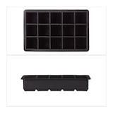 thumbnail of Relaxdays Eiswürfelform Silikon, für 3,5 cm Eiswürfel, BPA-frei, für Cocktails, HxBxT: 3,5 x 19,5 x 12,5 cm, schwarz